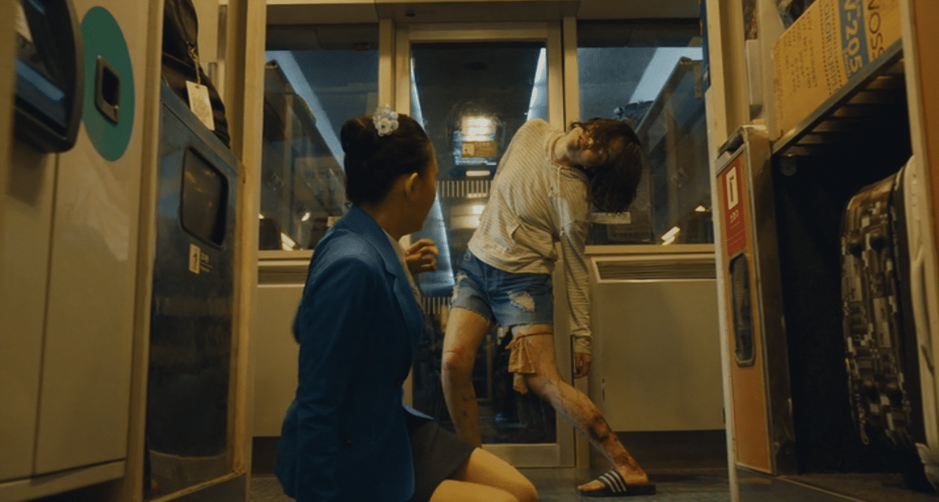 A scene from the movie 'Train to Busan'