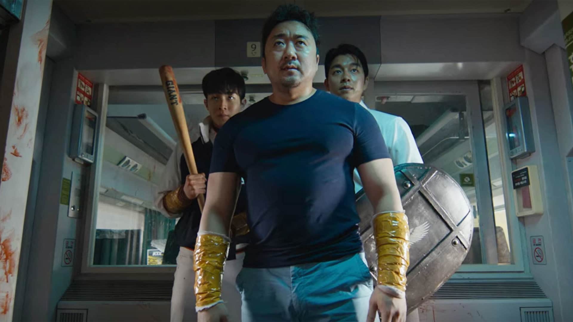 a scene from the film 'Train to Busan'