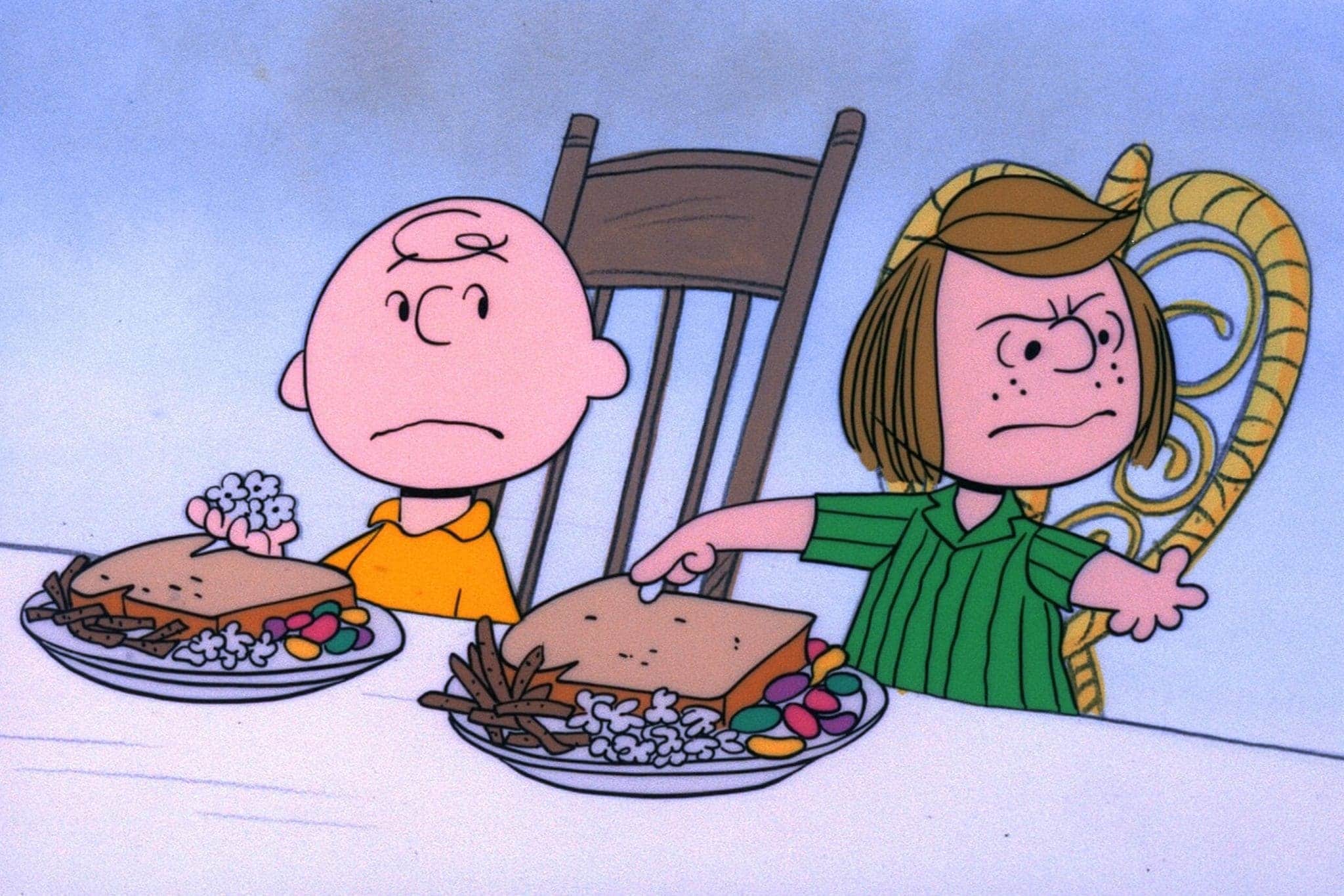 Charlie Brown and Peppermint Patty in A Charlie Brown Thanksgiving