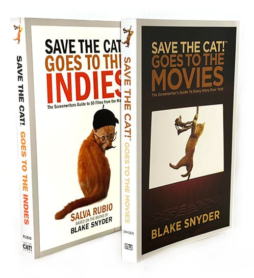 The covers of Save the Cat! Goes to the Movies and Save the Cat! Goes to the Indies