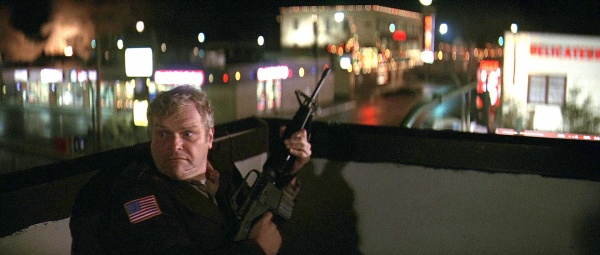 Dennehy waits on the roof with a rifle