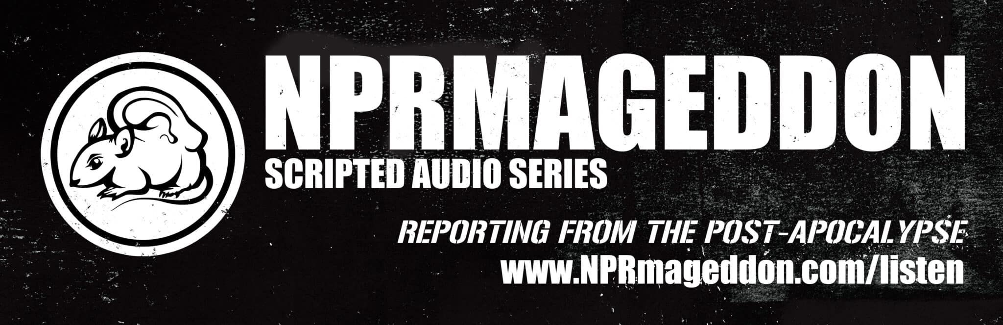 The NPRmageddon logo and podcast header