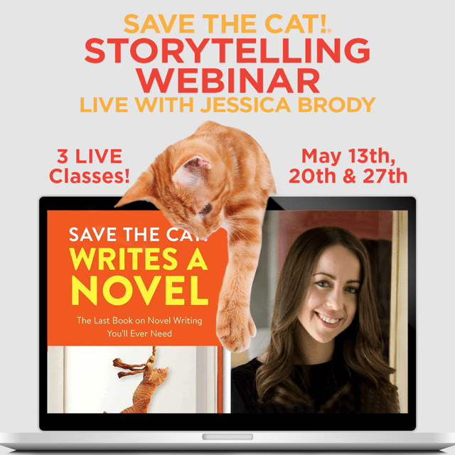 Jessica Brody and the cover of Save the Cat Writes a Novel