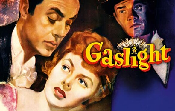 title card for the 1944 film Gaslight