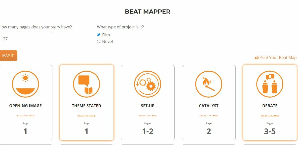 FREE TOOL ALERT: The Save the Cat! Beat Sheet Mapper