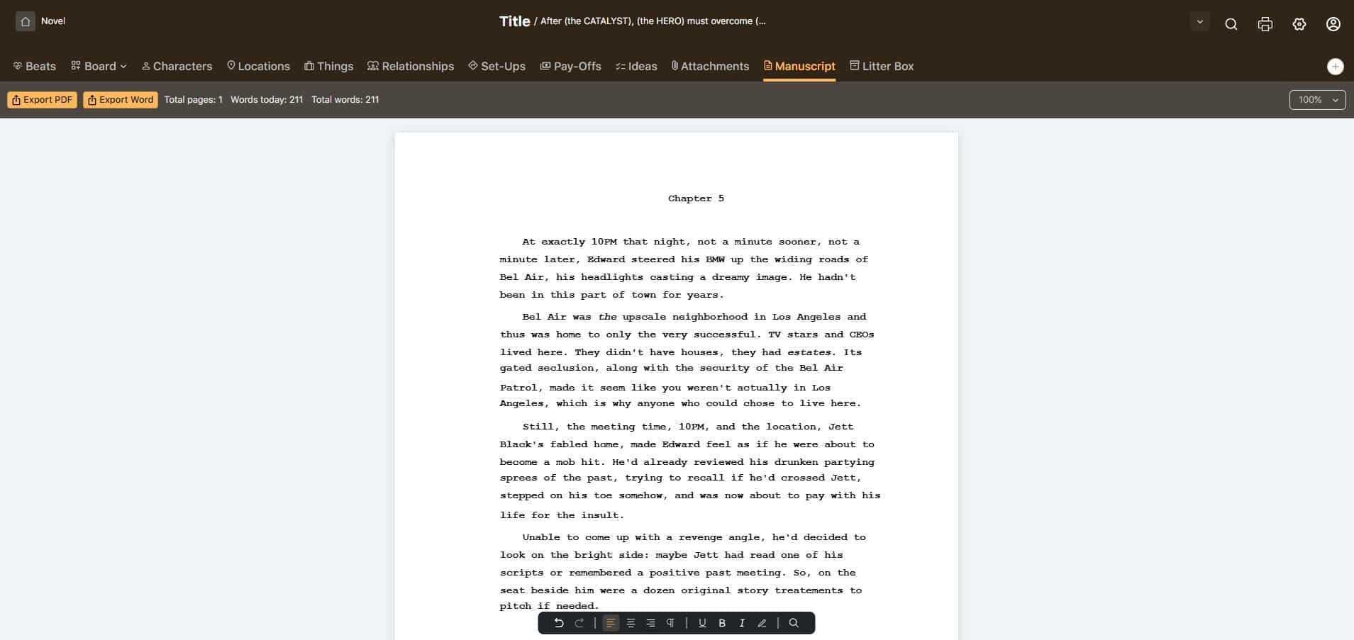 novel ms_rev2 Save the Cat Story Suite novel manuscript