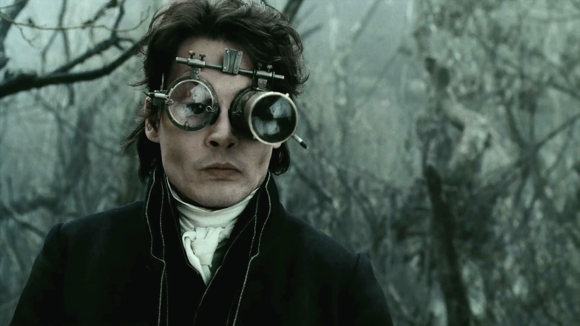 Ichabod Crane wearing strange goggles