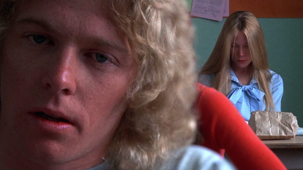 Tommy Ross and Carrie studying together