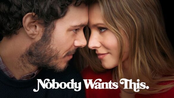 Adam Brody and Kristen Bell look into each other's eyes