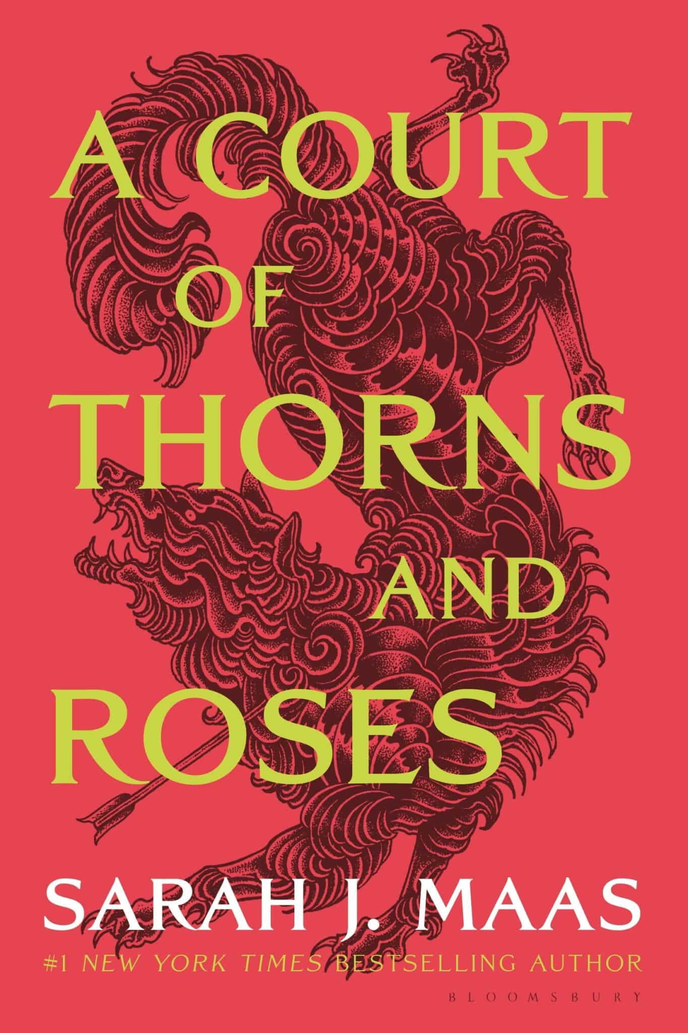 front cover of the book A Court of Thorns and Roses by Sarah J. Maas