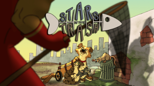 Stars in the Trash opening titke screen