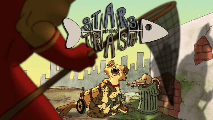 Stars in the Trash opening titke screen