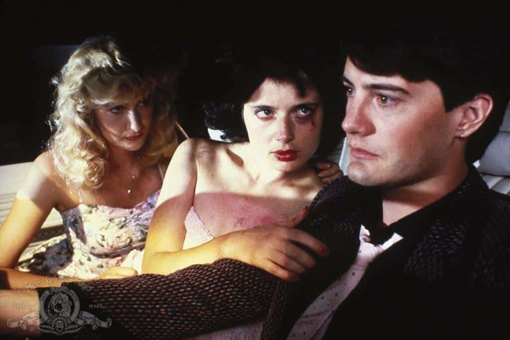 Sitting together are Laura Dern, Isabella Rossellini and Kyle MacLachlan