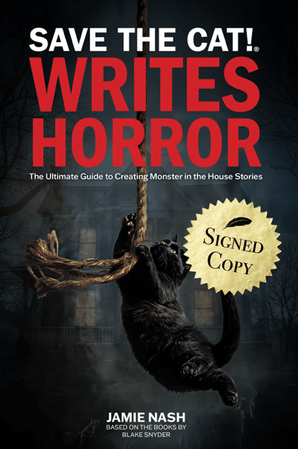 the front cover of 'Save the Cat! Writes Horror' by Jamie Nash with the graphic 'Signed Copy'
