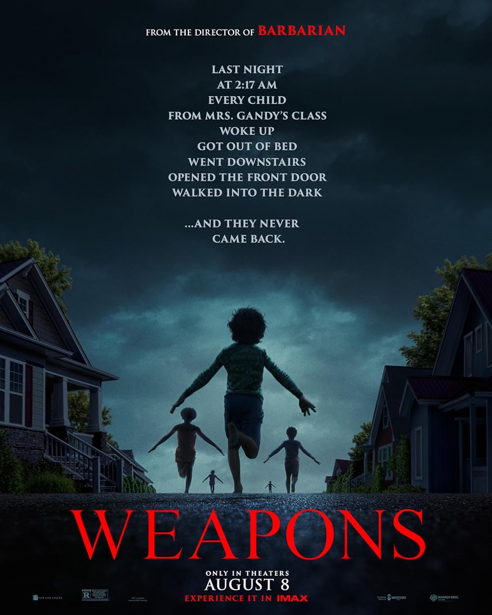 the poster for the movie 'Weapons'