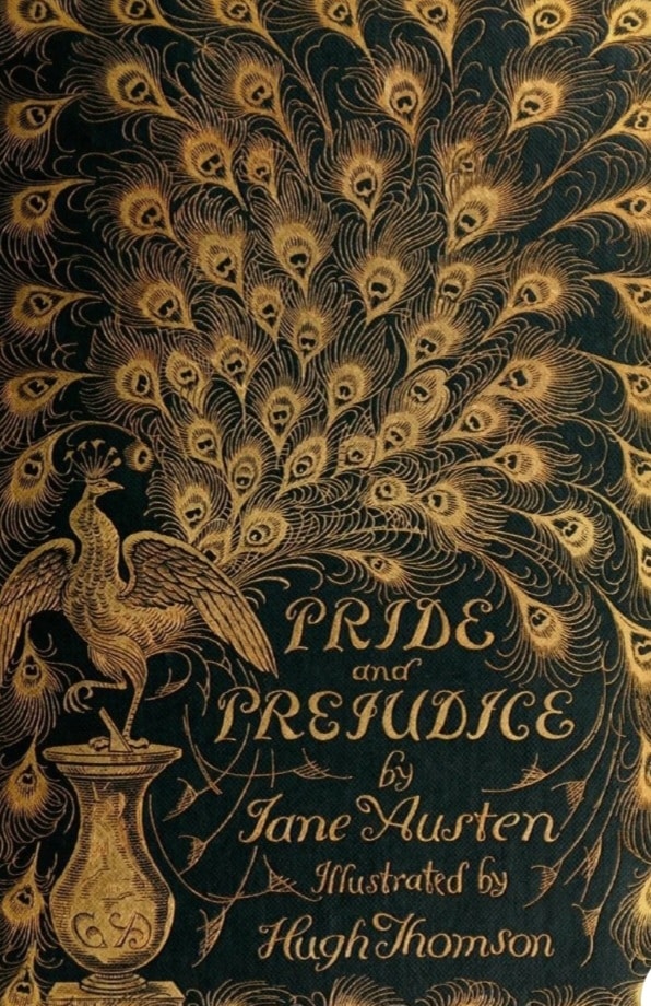 the front cover of the novel 'Pride and Prejudice' by Jane Austen