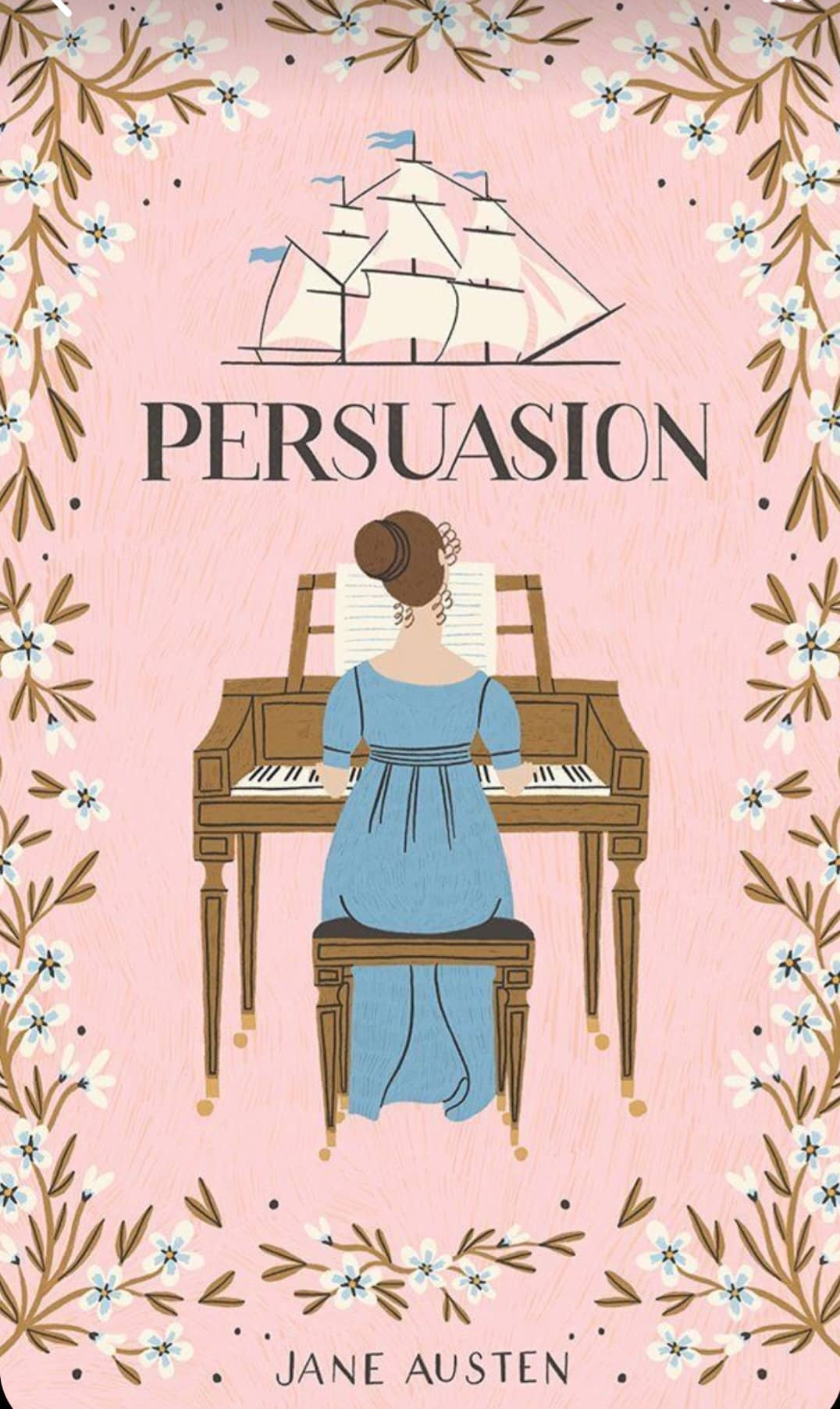 the front cover of the novel 'Persuasion' by Jane Austen