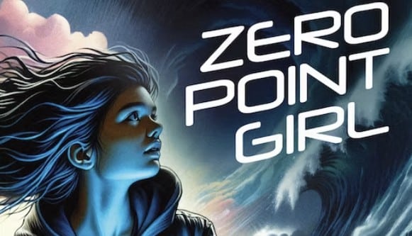 partial image of the front cover of the book Zero Point Girl by RN Holmes