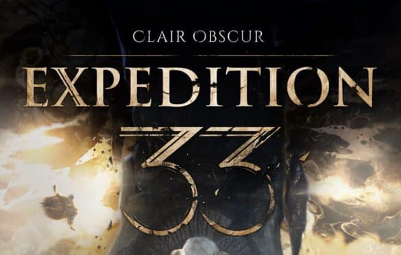 the title graphic from the poster for the video game Clair Obscur: Expedition 33