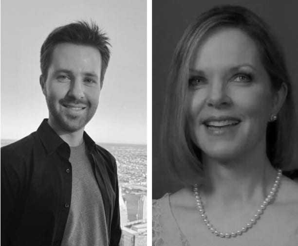 headshots of Griffin and Melissa Sloan