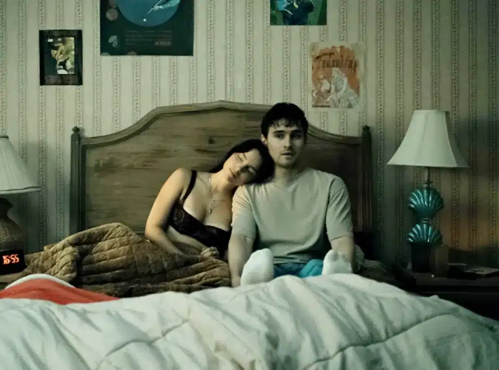 Nikki and Bear in bed