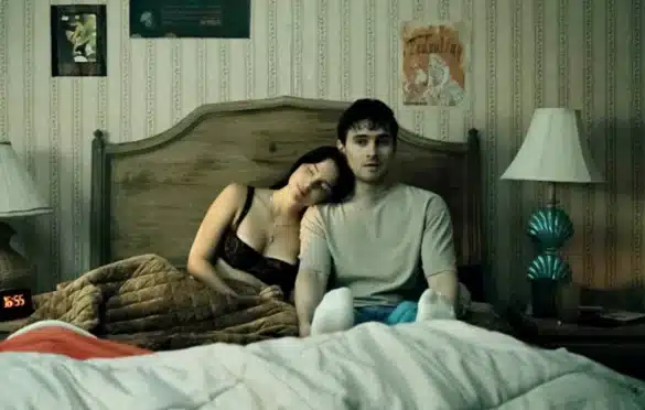 Nikki and Bear in bed